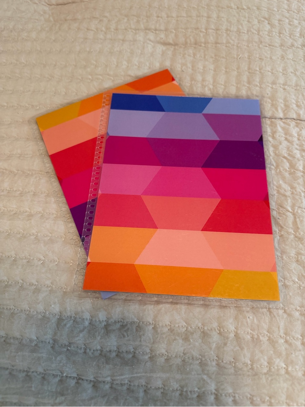 Erin Condrin for Target Colorful Geometric Planner Cover - Pink Orange Purple
